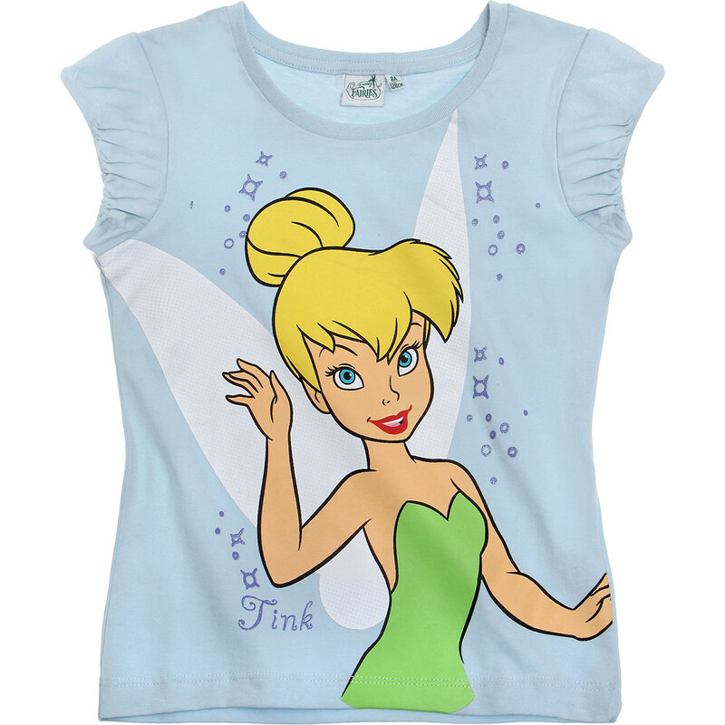 Disney Tinker Bell T-Shirt hellblau in Größe 92 für Mädchen aus 100% Baumwolle