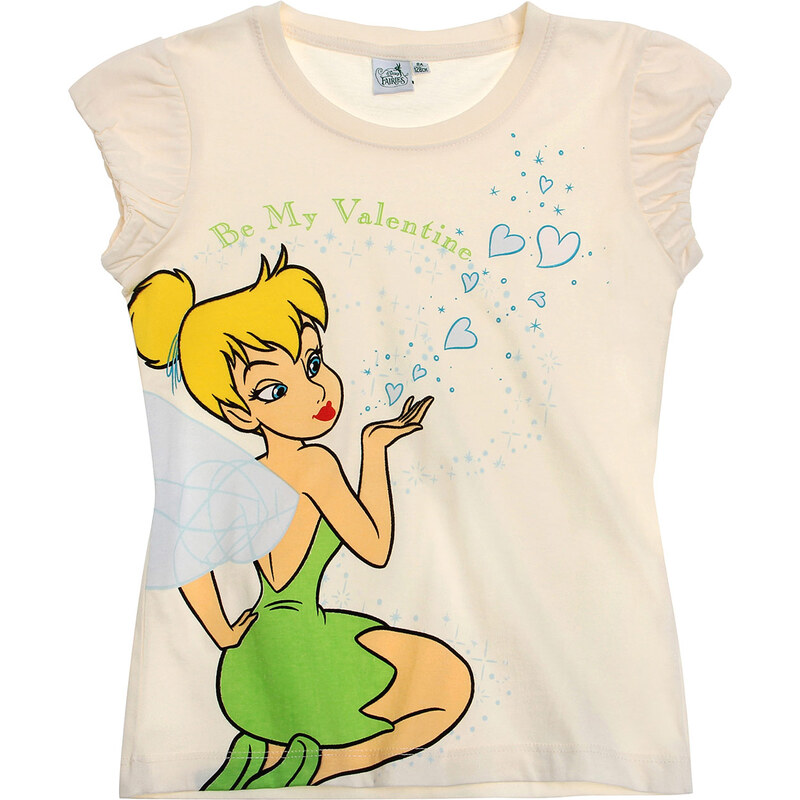 Disney Tinker Bell T-Shirt creme in Größe 92 für Mädchen aus 100% Baumwolle
