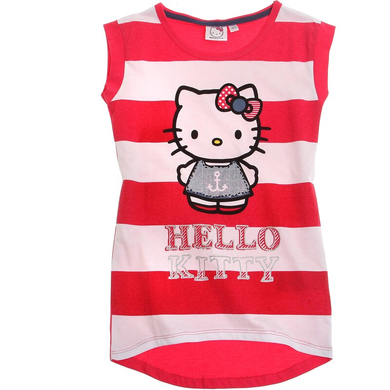 Hello Kitty T-Shirt pink in Größe 128 für Mädchen aus 100% Baumwolle