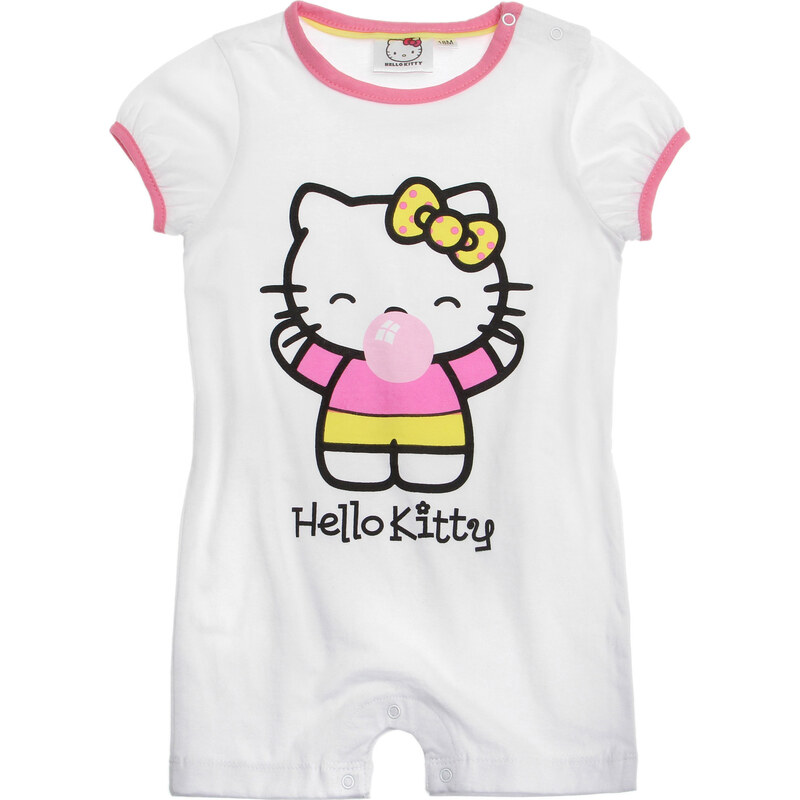 Hello Kitty Babyanzug weiß in Größe 3M für Mädchen aus 100% Baumwolle
