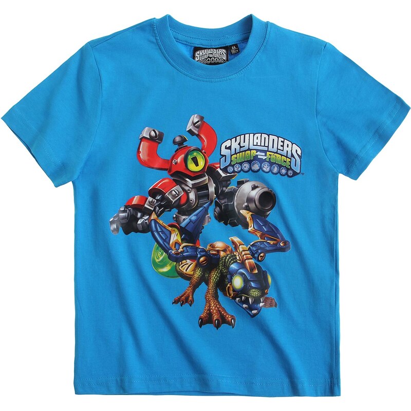 Skylanders T-Shirt blau in Größe 116 für Jungen aus 100% Baumwolle