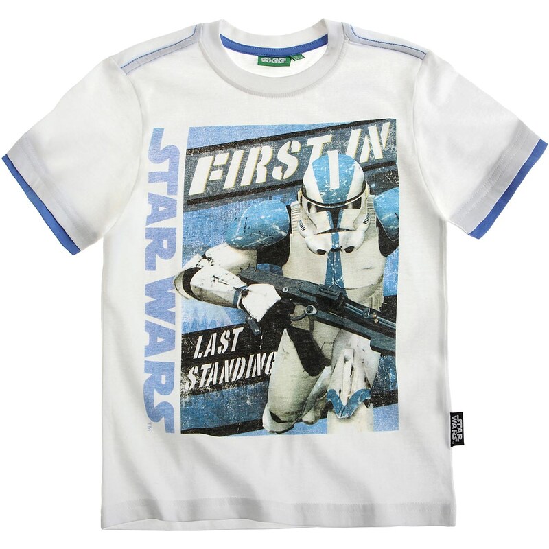 Star Wars-The Clone Wars T-Shirt weiß in Größe 116 für Jungen aus 100% Baumwolle
