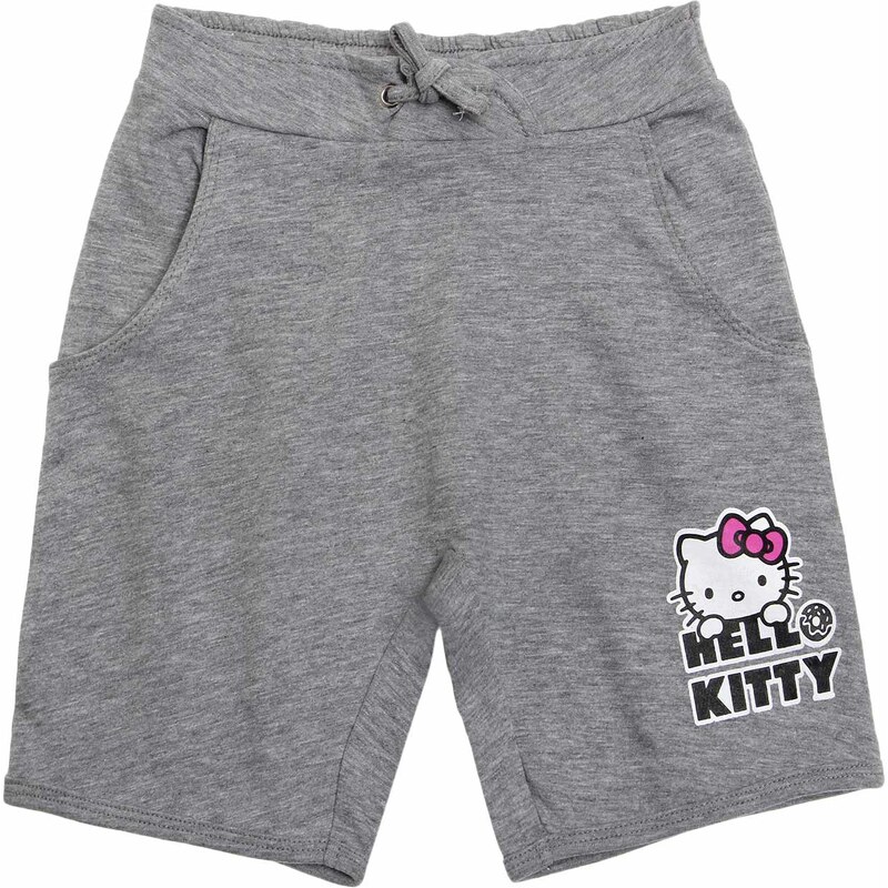 Hello Kitty Shorts grau in Größe 104 für Mädchen aus 90 % Baumwolle 10 % Viskose
