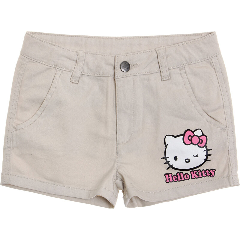 Hello Kitty Shorts creme in Größe 104 für Mädchen aus 98% Baumwolle 2% Elastan