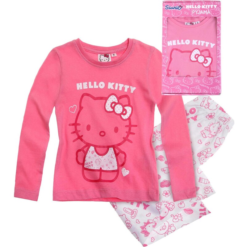 Hello Kitty Pyjama pink in Größe 92 für Mädchen aus 100% Baumwolle