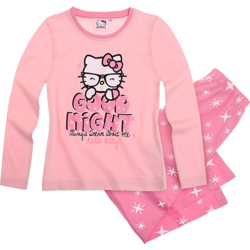 Hello Kitty Pyjama pink in Größe 104 für Mädchen aus 100% Baumwolle