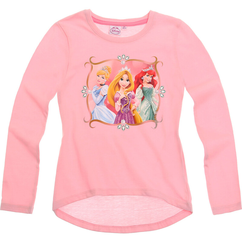 Disney Princess Langarmshirt rosa in Größe 92 für Mädchen aus 100% Baumwolle