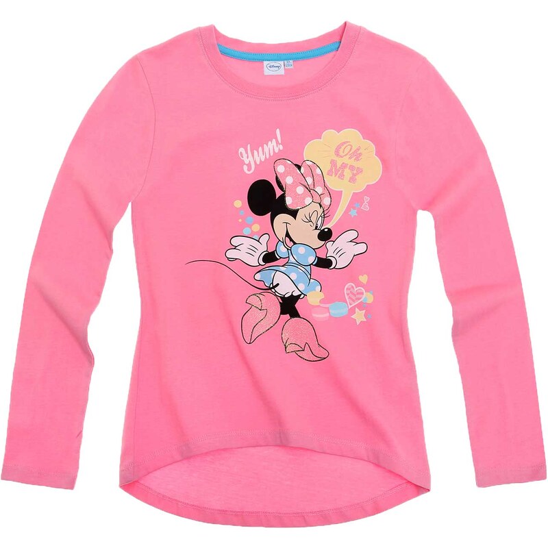 Disney Minnie Langarmshirt pink in Größe 92 für Mädchen aus 100% Baumwolle