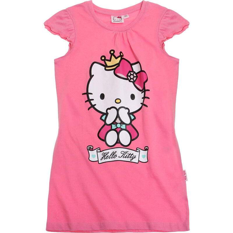 Hello Kitty Nachthemd pink in Größe 92 für Mädchen aus 100% Baumwolle