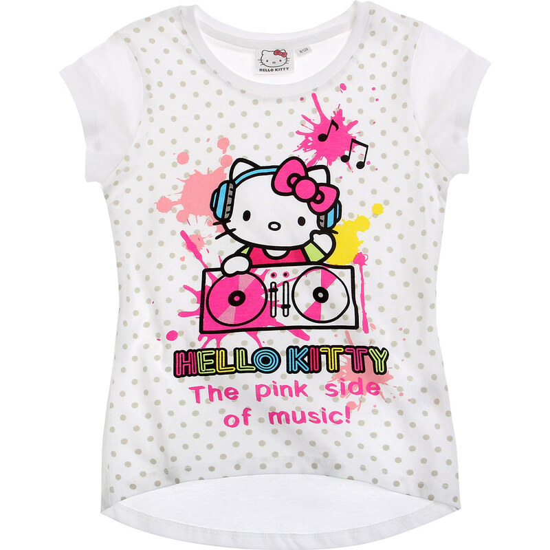 Hello Kitty T-Shirt weiß in Größe 104 für Mädchen aus 100% Baumwolle