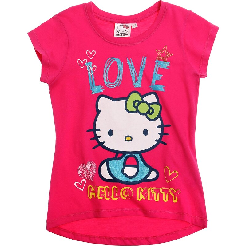 Hello Kitty T-Shirt pink in Größe 104 für Mädchen aus 100% Baumwolle