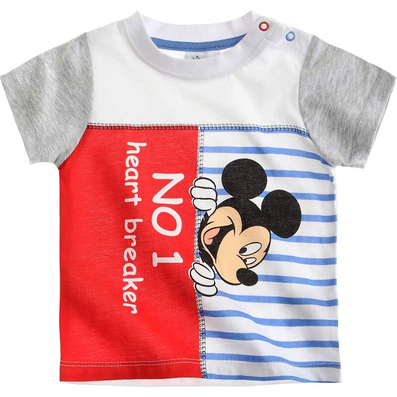Disney Mickey T-Shirt grau in Größe 3M für Jungen aus 100% Baumwolle