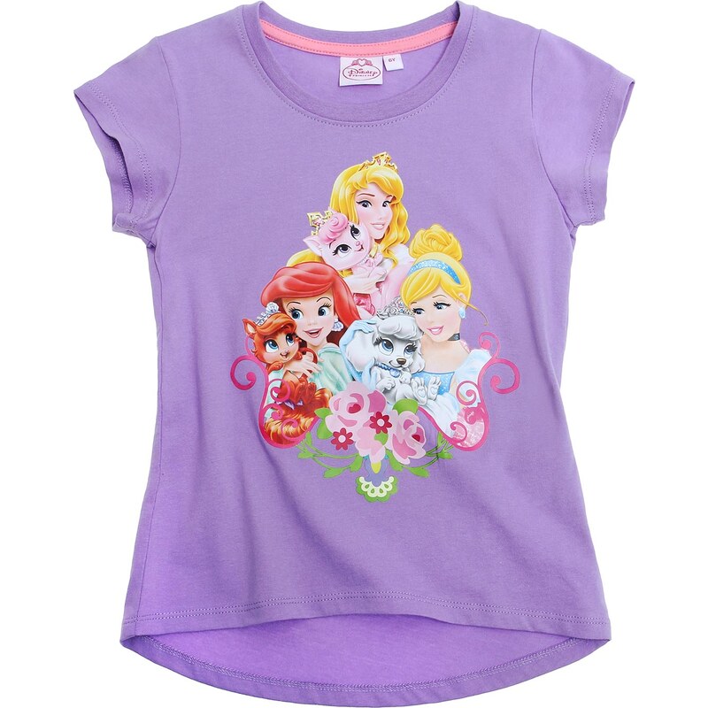 Disney Princess T-Shirt violett in Größe 92 für Mädchen aus 100% Baumwolle