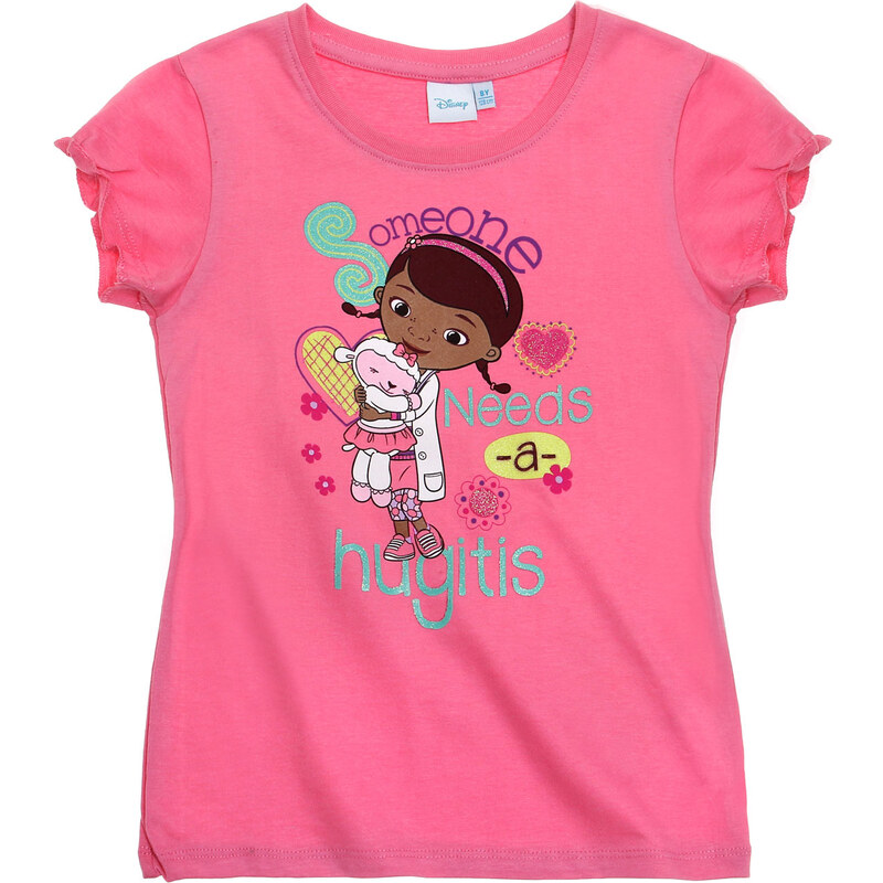 Disney Doc McStuffins, Spielzeugärztin T-Shirt pink in Größe 92 für Mädchen aus 100% Baumwolle