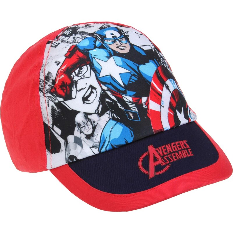 Avengers Assemble Cap rot in Größe 52 für Jungen aus 100% Baumwolle