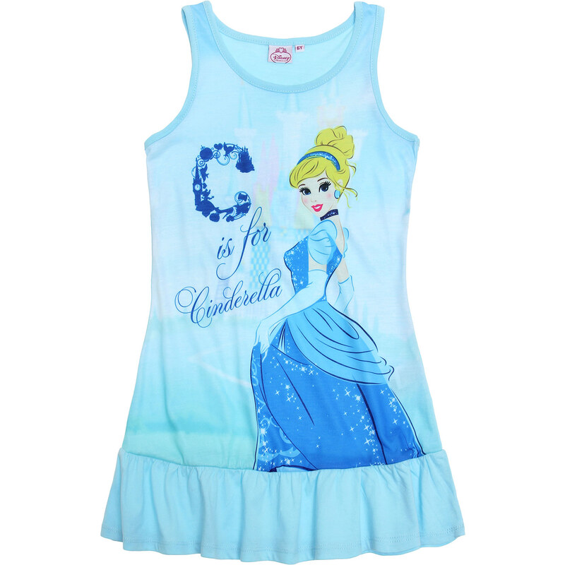 Disney Princess Nachthemd hellblau in Größe 92 für Mädchen aus 100% Polyester 100% Baumwolle