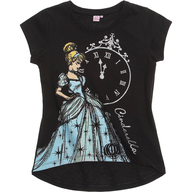 Disney Princess T-Shirt schwarz in Größe 92 für Mädchen aus 100% Baumwolle