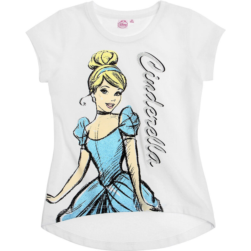 Disney Princess T-Shirt weiß in Größe 92 für Mädchen aus 100% Baumwolle