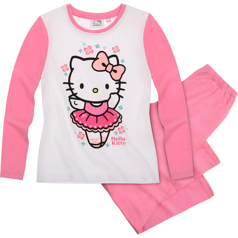 Hello Kitty Pyjama pink in Größe 98 für Mädchen aus 100% Baumwolle