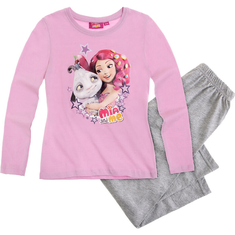 Mia and Me Pyjama grau in Größe 104 für Mädchen aus Oberteil: 100% Baumwolle Hose: 95% Baumwolle 5% Viskose