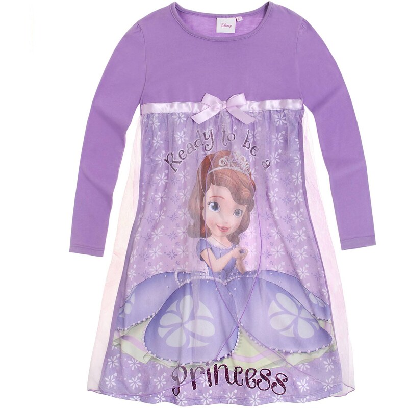 Disney Sofia die Erste Nachthemd violett in Größe 92 für Mädchen aus 100% Baumwolle Schicht: 100% Polyester