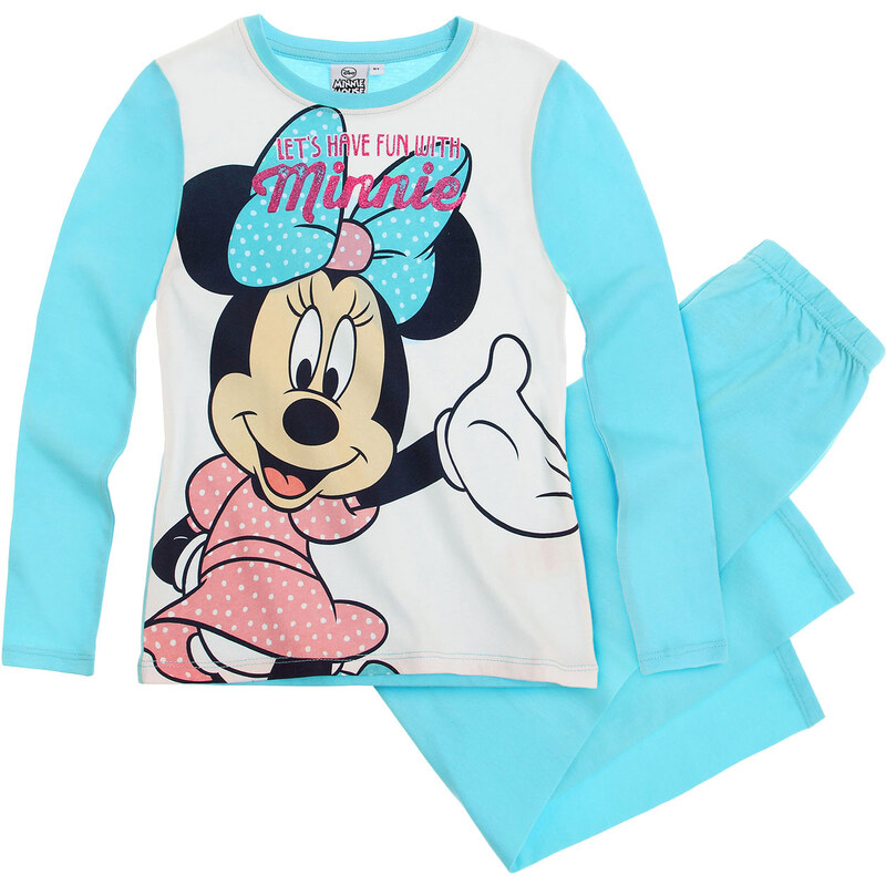 Disney Minnie Pyjama blau in Größe 104 für Mädchen aus 100% Baumwolle
