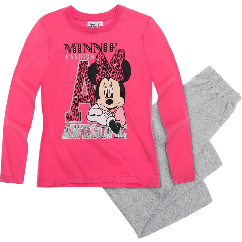 Disney Minnie Pyjama grau in Größe 104 für Mädchen aus Oberteil: 100% Baumwolle Hose: 60% Baumwolle 40% Polyester