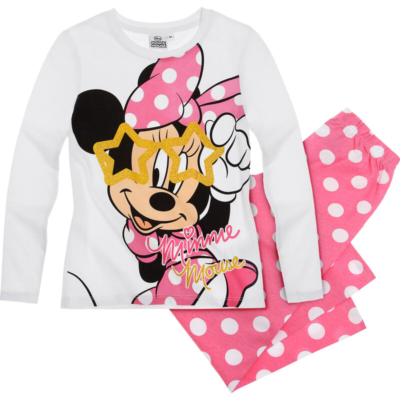 Disney Minnie Pyjama pink in Größe 104 für Mädchen aus 100% Baumwolle