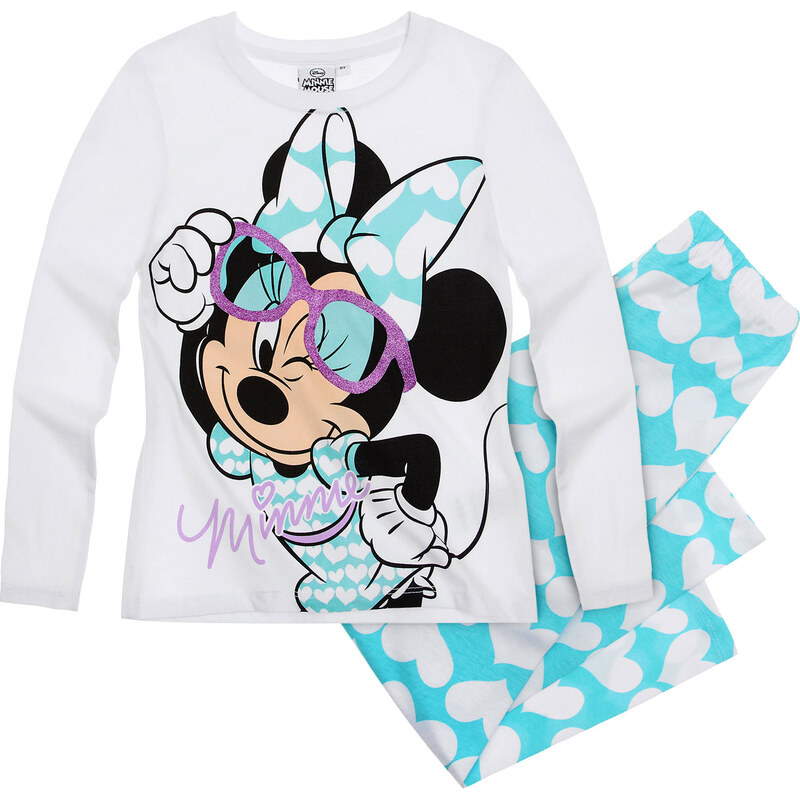 Disney Minnie Pyjama türkis in Größe 104 für Mädchen aus 100% Baumwolle