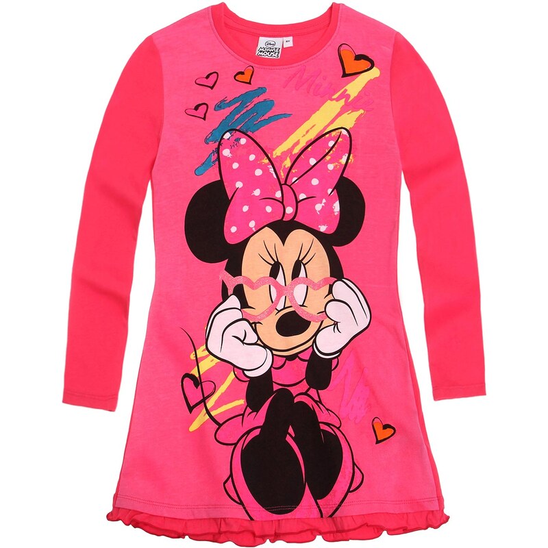 Disney Minnie Nachthemd pink in Größe 104 für Mädchen aus 100% Baumwolle