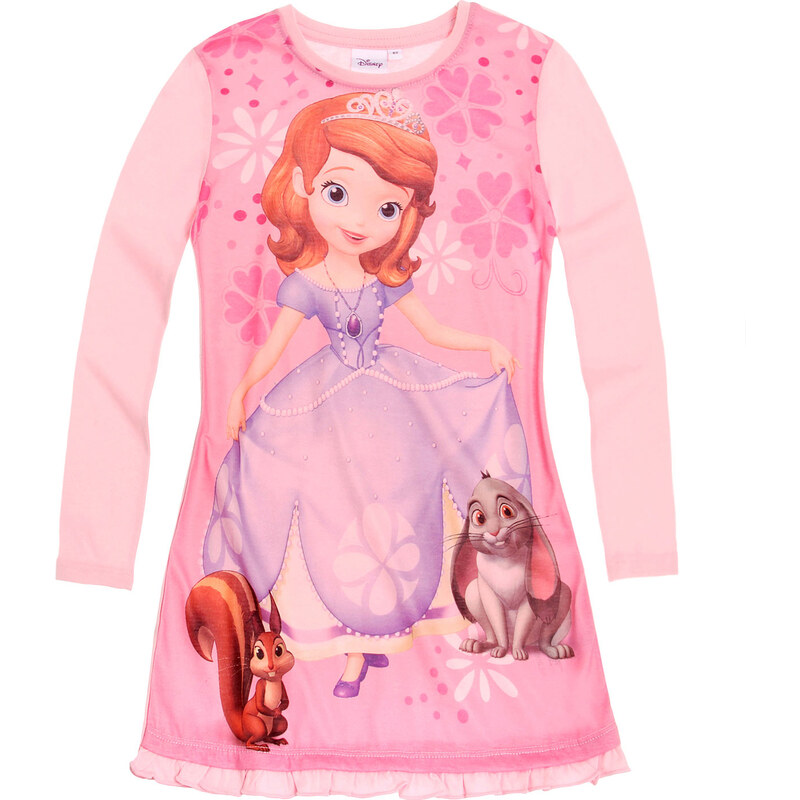 Disney Sofia die Erste Nachthemd pink in Größe 92 für Mädchen aus Vorderseite: 100% polyester Ärmel: 100% Baumwolle