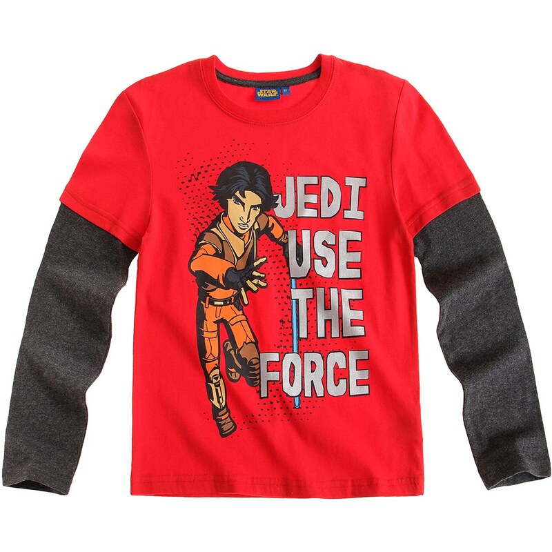 Star Wars Rebels Langarmshirt rot in Größe 116 für Jungen aus Body: 100% Baumwolle Ärmel: 60% Baumwolle 40% Polyester