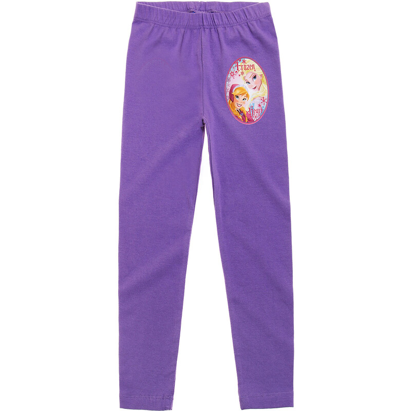 Disney Die Eiskönigin Leggings violett in Größe 104 für Mädchen aus 95 % Baumwolle 5 % Elastan