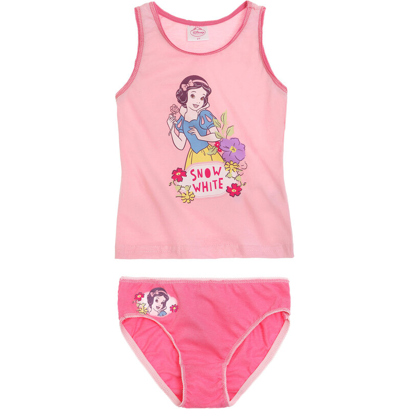Disney Princess Unterwäsche-Set 2tlg pink in Größe 92 für Mädchen aus 100% Baumwolle