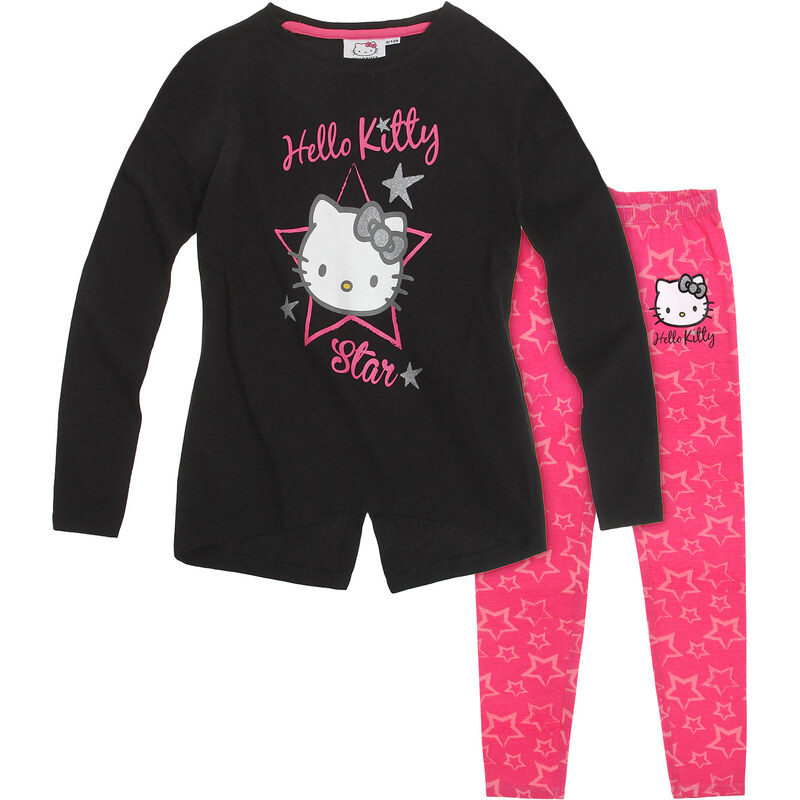 Hello Kitty Tunica mit Leggings pink in Größe 98 für Mädchen aus Shirt: 100 % Baumwolle Leggins: 95% Baumwolle 5% Elastan