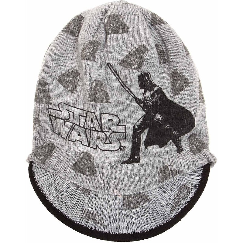 Star Wars-The Clone Wars Mütze grau in Größe 52 für Jungen aus 100% Polyacryl