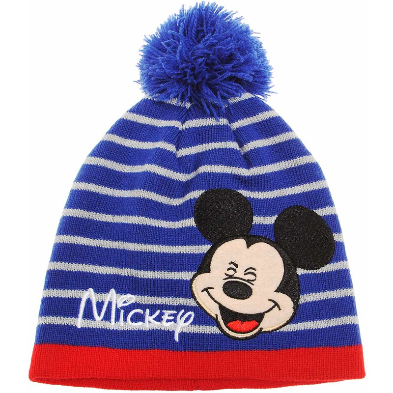 Disney Mickey Mütze blau in Größe 52 für Jungen aus 100% Polyacryl
