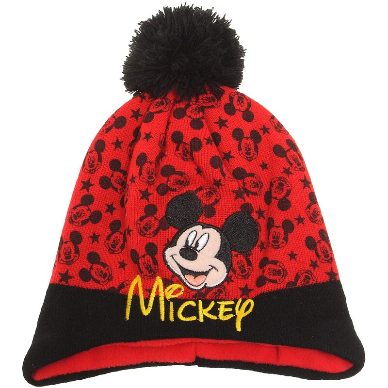 Disney Mickey Mütze rot in Größe 52 für Jungen aus 100% Polyacryl Futter: 100% Polyester