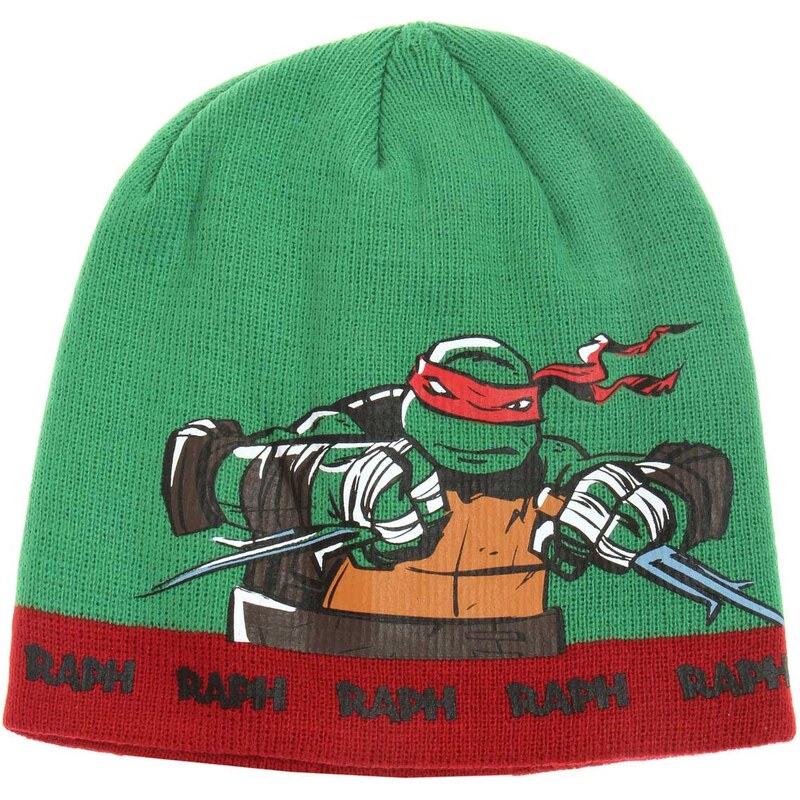 Ninja Turtles Mütze grün in Größe 52 für Jungen aus 100% Polyacryl