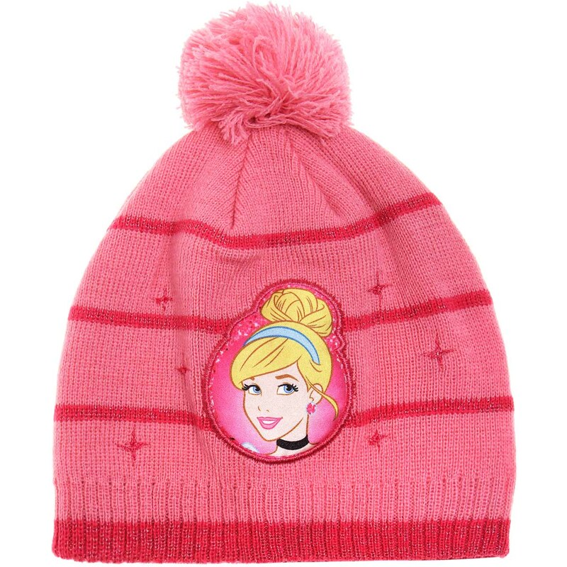 Disney Princess Mütze pink in Größe 52 für Mädchen aus 100% Polyacryl