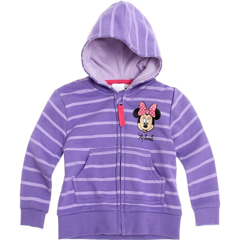 Disney Minnie Sweatjacke violett in Größe 3M für Mädchen aus 80% Baumwolle 20% Polyester