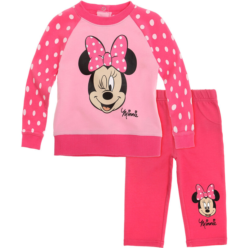 Disney Minnie Jogginganzug pink in Größe 3M für Mädchen aus 95 % Baumwolle 5 % Elastan