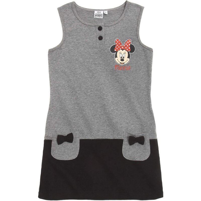Disney Minnie Kleid grau in Größe 104 für Mädchen aus 95 % Baumwolle 5 % Elastan
