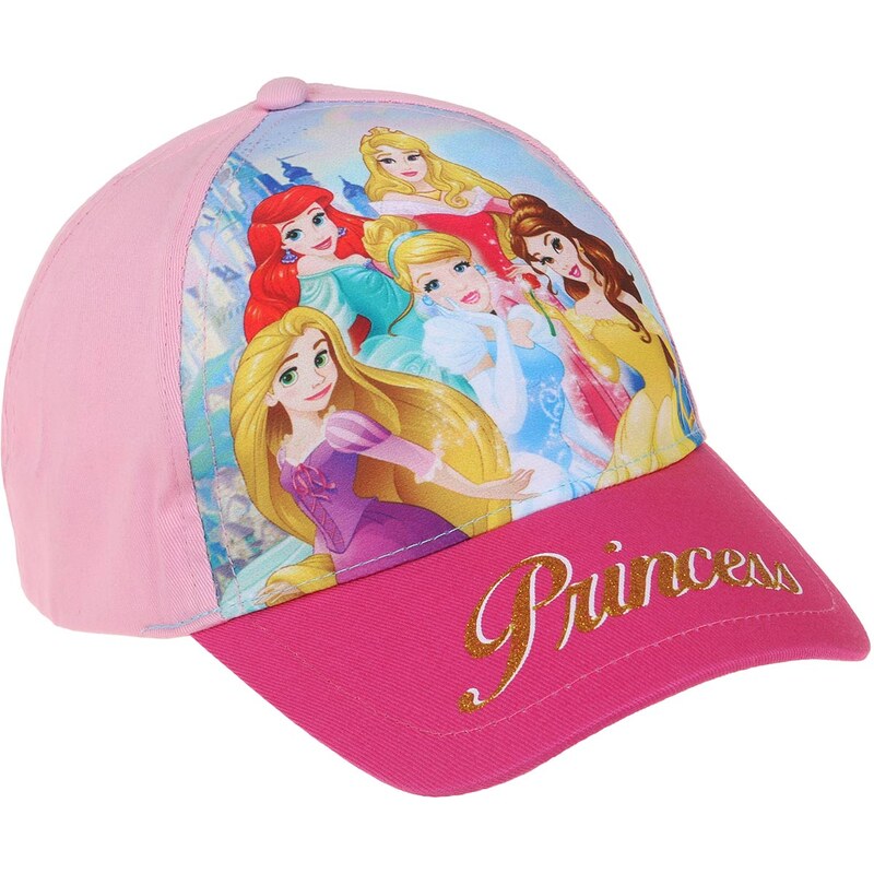 Disney Princess Cap pink in Größe 52 für Mädchen aus 100% Baumwolle