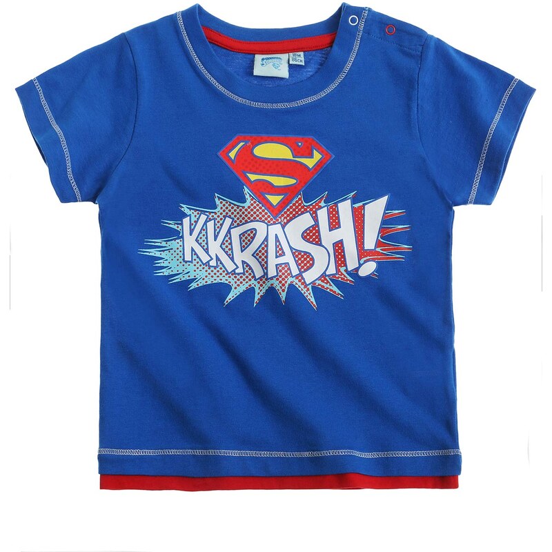 Superman T-Shirt blau in Größe 3M für Jungen aus 100% Baumwolle