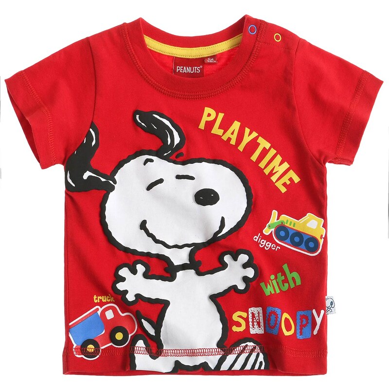 Snoopy T-Shirt rot in Größe 3M für Jungen aus 100% Baumwolle