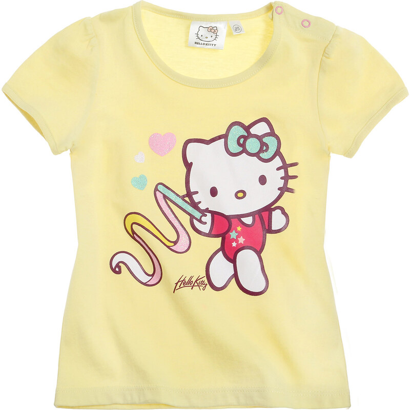Hello Kitty T-Shirt gelb in Größe 3M für Mädchen aus 100% Baumwolle