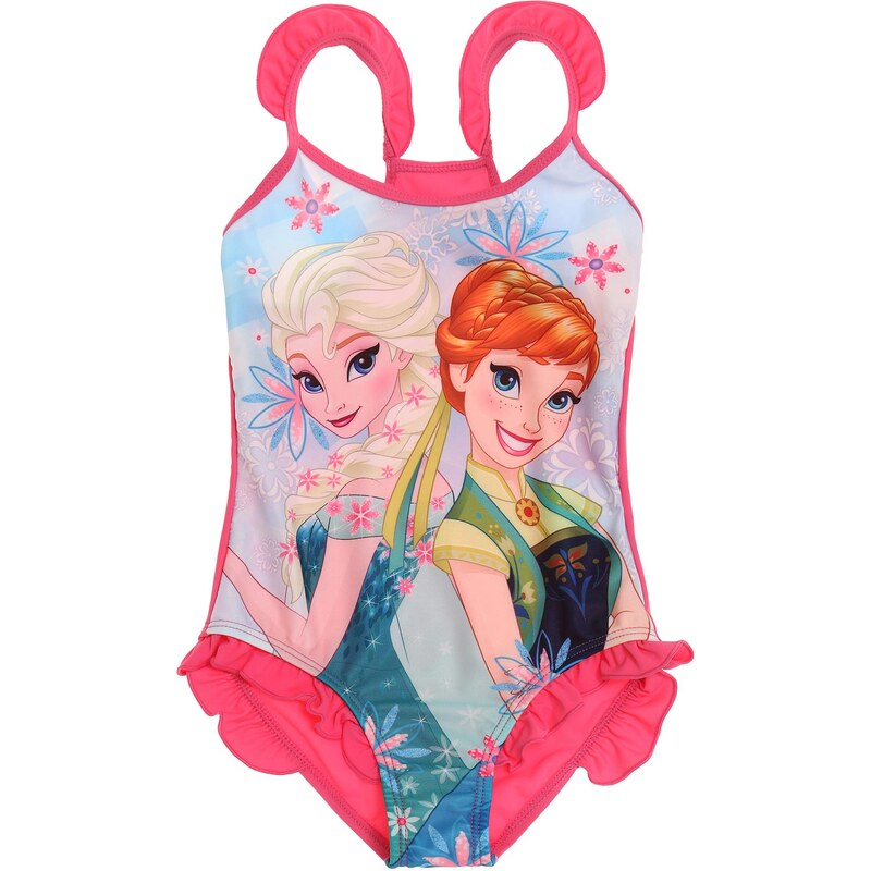 Disney Die Eiskönigin Badeanzug pink in Größe 104 für Mädchen aus Druck: 86% Polyester Rückseite: 82% Polyamid 18% Elastan