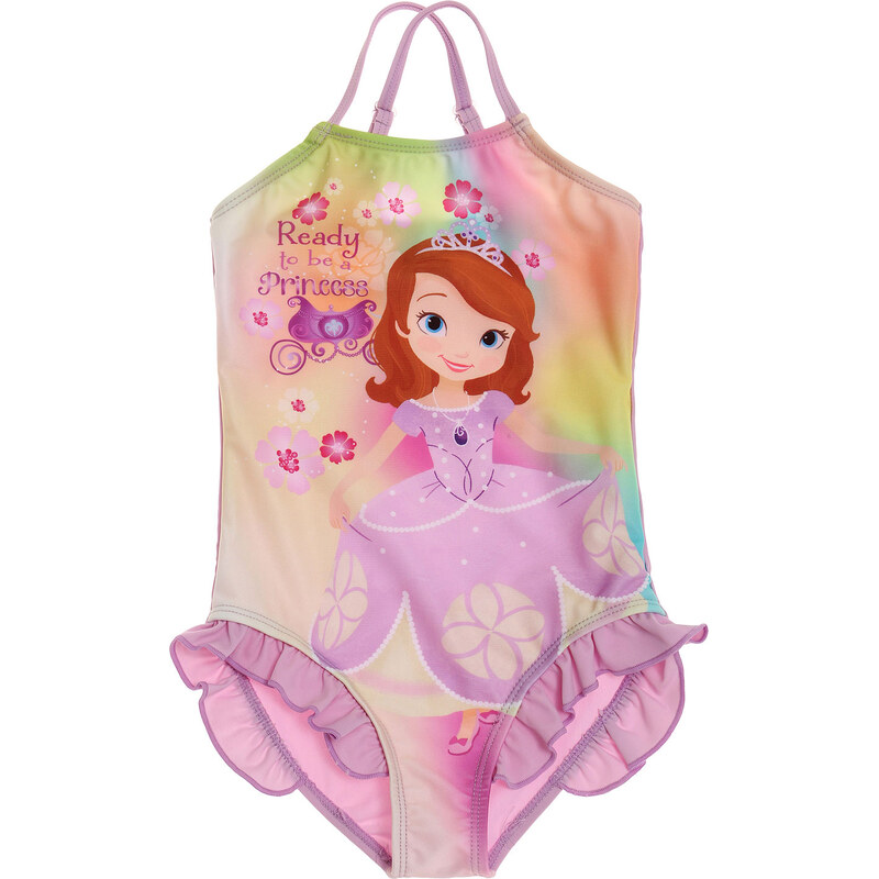 Disney Sofia die Erste Badeanzug violett in Größe 92 für Mädchen aus Druck: 86% Polyester Rückseite: 82% Polyamid 18% Elastan
