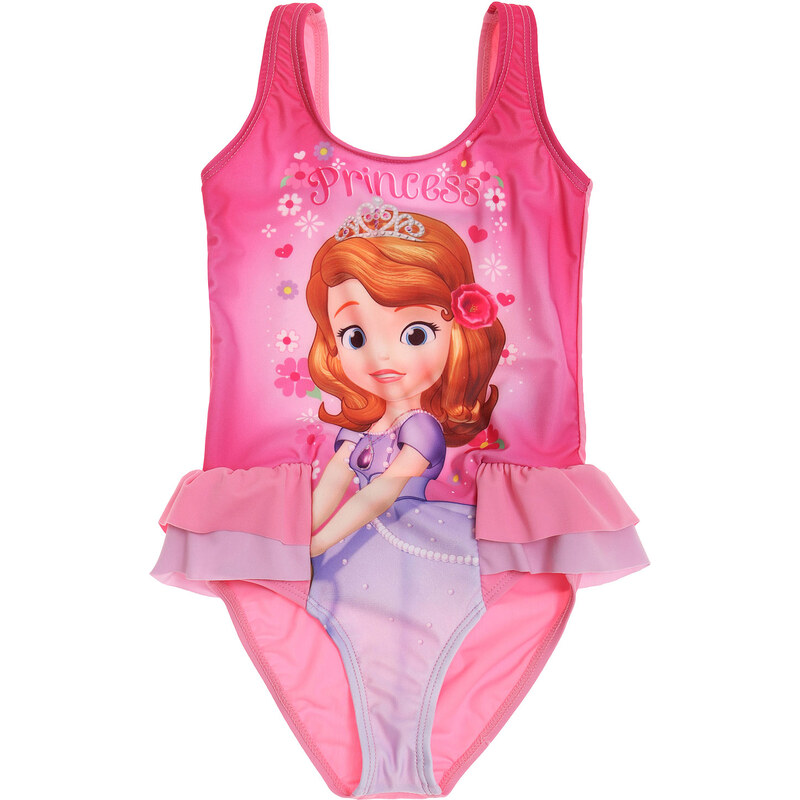 Disney Sofia die Erste Badeanzug pink in Größe 92 für Mädchen aus Druck: 86% Polyester Rückseite: 82% Polyamid 18% Elastan